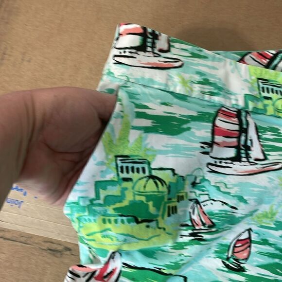 NWOT Crown & Ivy Scalloped Hem Shorts Sailboat Size 24W 24 plus - Picture 5 of 9